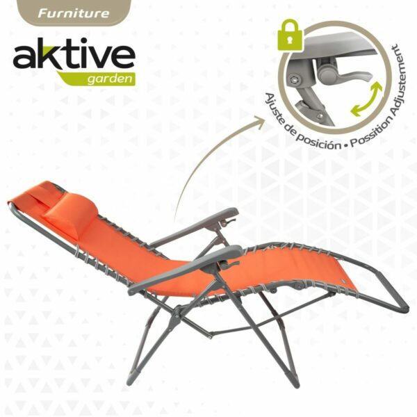 Solseng Aktive Orange Textilene 160 x 52 x 76 cm – Bild 3