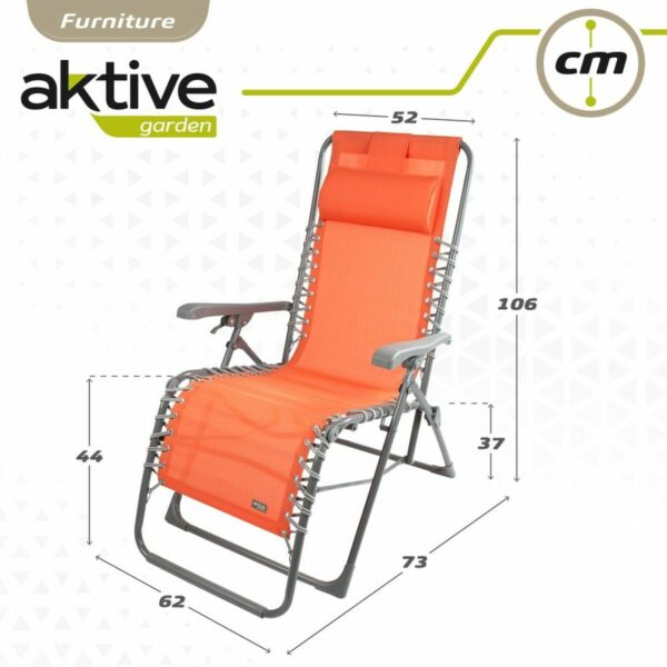 Solseng Aktive Orange Textilene 160 x 52 x 76 cm – Bild 4