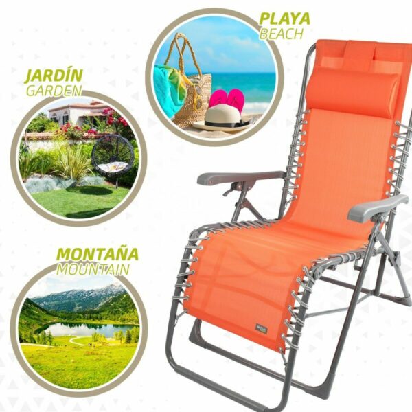 Solseng Aktive Orange Textilene 160 x 52 x 76 cm – Bild 6
