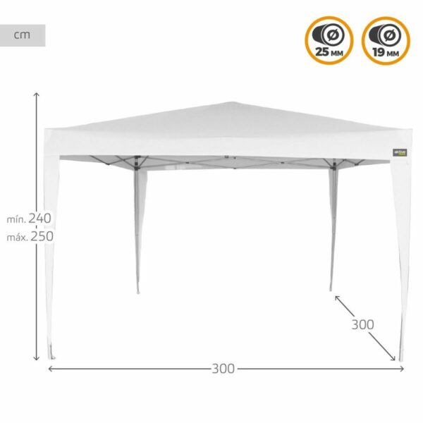 Gartenlaube Colorbaby Stahl 300 x 300 x 250 cm – Bild 4