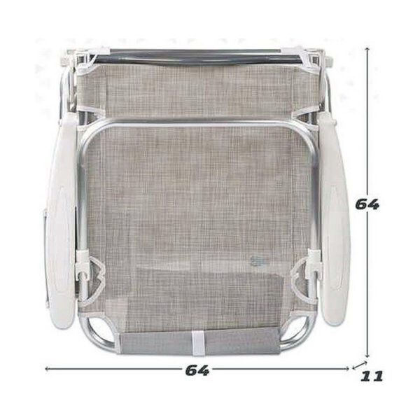 Strandstuhl Aktive Beige Grau 51 x 45 x 76 cm – Bild 3