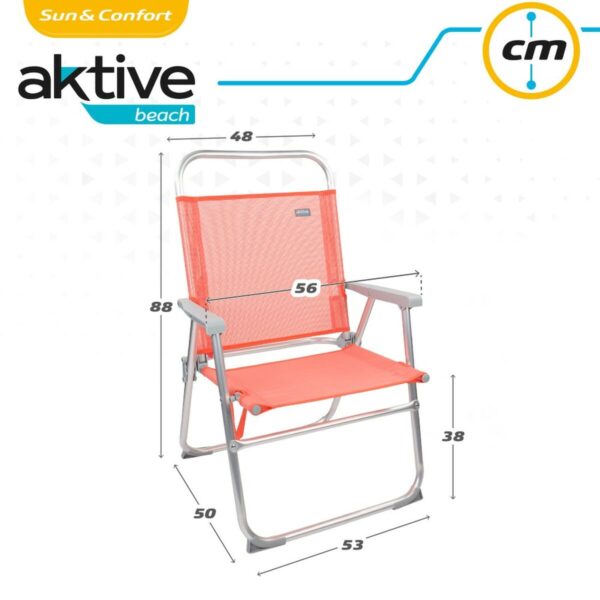 Gepolsterte Campingstuhl Aktive 48 x 50 x 88 cm – Bild 6
