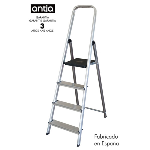 4-stufige Klappleiter Antia Aluminium 152 x 42,5 x 12 cm – Bild 2