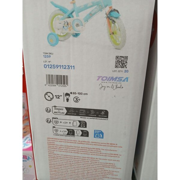 Kinderfahrrad Bluey 12" Blau grün – Bild 2