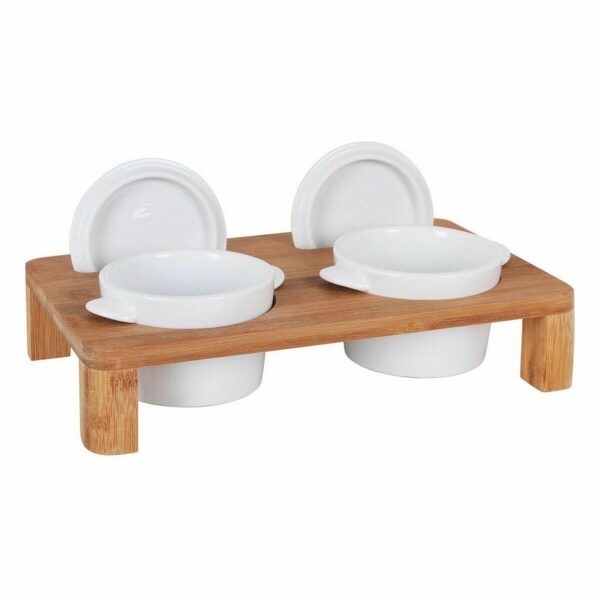 Satz für Appetithäppchen Inde Bambus Porzellan 29 x 18 x 6 cm Kochtopf x 2 (6 Stück) – Bild 2