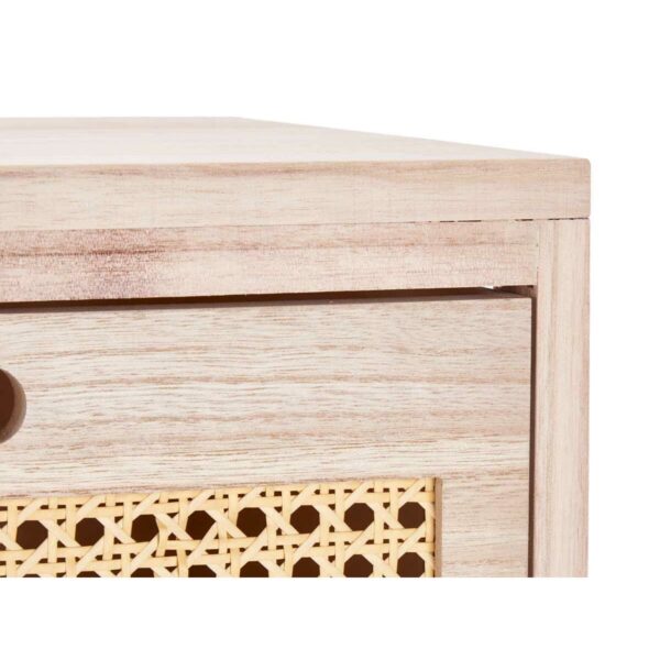 Schubladenschrank Rattan natürlich 40 x 73 x 29 cm 4 Schubladen – Bild 4