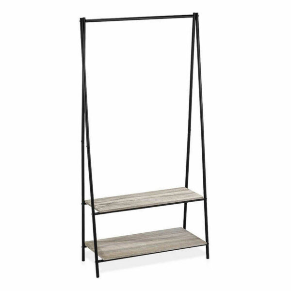 Hattestativ Confortime Schwarz Holz Metall 80 x 40 x 160 cm – Bild 2