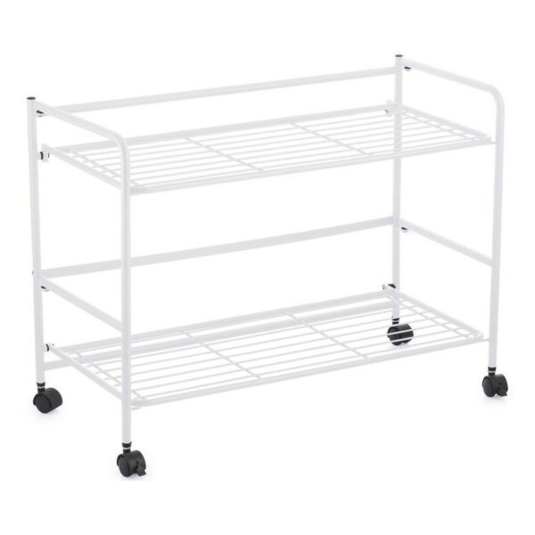 Regal Confortime Weiß Eisen Biegsam Mit Rädern (67 x 30 x 44,8 cm) – Bild 2
