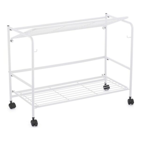Regal Confortime Weiß Eisen Biegsam Mit Rädern (67 x 30 x 44,8 cm) – Bild 3