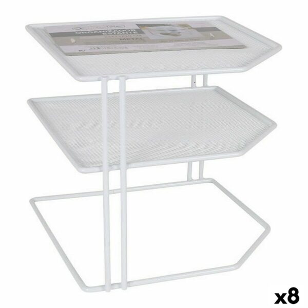 Regale Confortime Weiß Metall 23 x 23 x 20 cm Veranstalter (8 Stück)