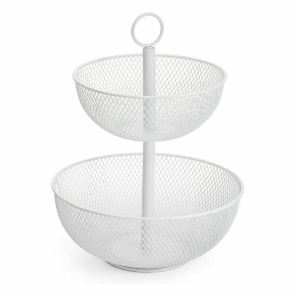 Obstschale Confortime Double Metall 31 x 31 x 41 cm (4 Stück) – Bild 3