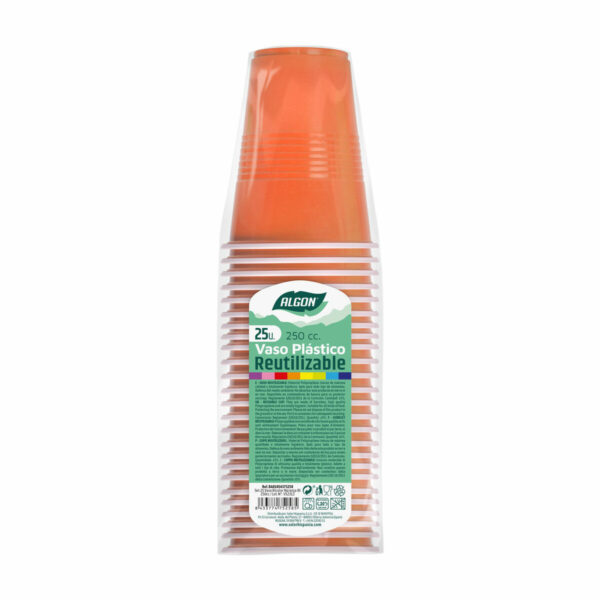 Mehrweg-Gläser-Set Algon Orange 24 Stück 250 ml (25 Stücke) – Bild 2