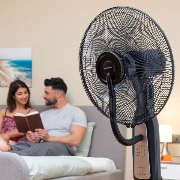Standventilador und -vernebler mit Fernbedienung InnovaGoods Mistinn Schwarz 90 W 2,8 L – Bild 6