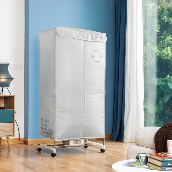 Tragbarer elektrischer Wäschetrockner mit 2 Höhen Dupledry InnovaGoods 1200 W – Bild 2