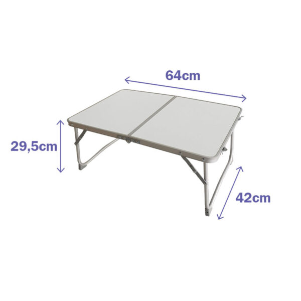 Marbueno Klappbarer Aluminiumtisch D13 Campen und Strand 64X42X29,5 cm 10440 – Bild 4