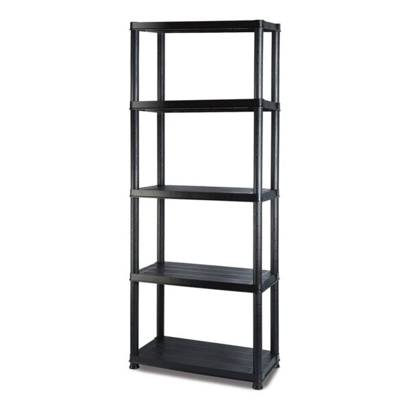 Marbueno Regal 5 Böden Kunststoff Schwarz 61x31x171 cm Garten 10538