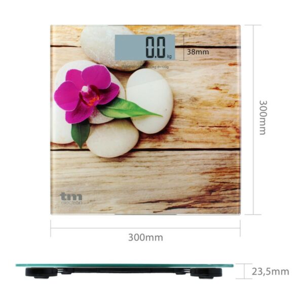 Digitale Personenwaage TM Electron Zen Braun Slim (23 mm) – Bild 3