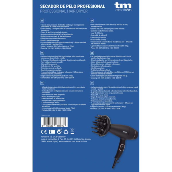 Föhn TM Electron 1800-2200 W – Bild 3