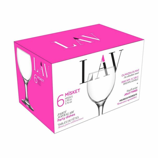 Gläsersatz Inde Misket 170 ml Weiß 6 Stücke (4 Stück) – Bild 3
