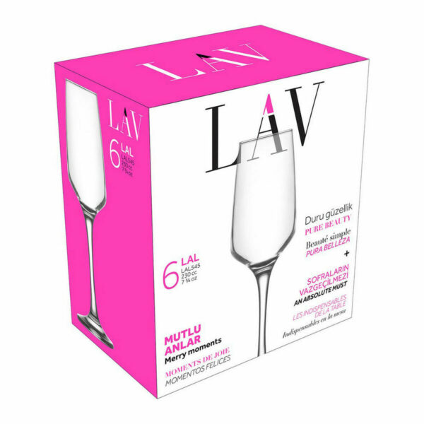 Champagnerglas LAV Lal 6 Stücke (4 Stück) – Bild 4