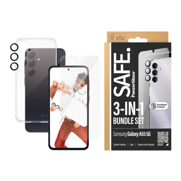 Bildschirmschutz fürs Handy Panzer Glass BSAFE95691 Samsung Galaxy A55 – Bild 2
