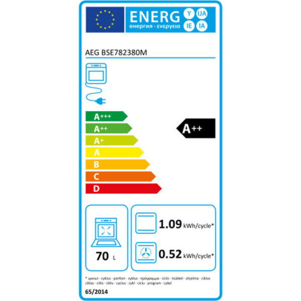 Herd AEG BSE782380M 3500 W 70 L – Bild 5