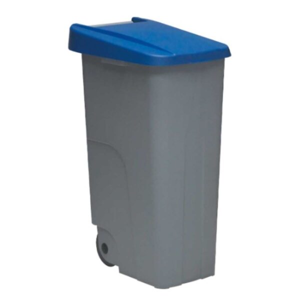 Abfallbehälter mit Rädern Denox 85 L Blau 58 x 41 x 76 cm – Bild 2
