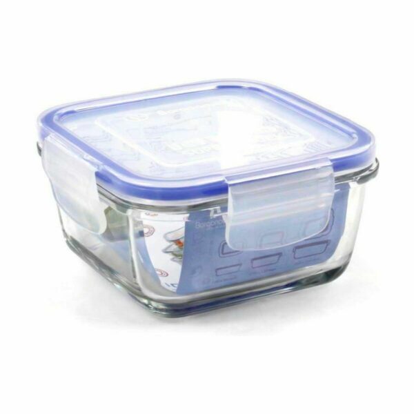 Lunchbox hermetisch Borgonovo Superblock karriert 12 x 12 x 6 cm (12 Stück) – Bild 2