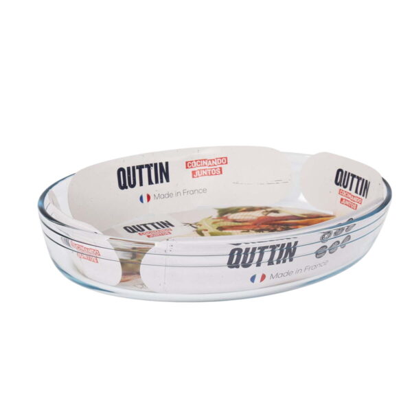 Ofenschüssel Quttin   Durchsichtig Glas Oval 3,4 L 35,1 x 24,1 x 6,5 cm (6 Stück) – Bild 2