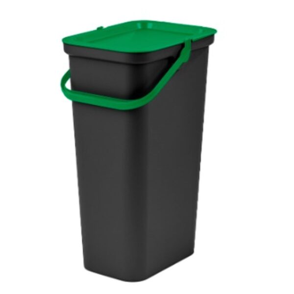 Recycling Papierkorb Tontarelli Moda Schwarz grün 24 L (6 Stück) – Bild 2