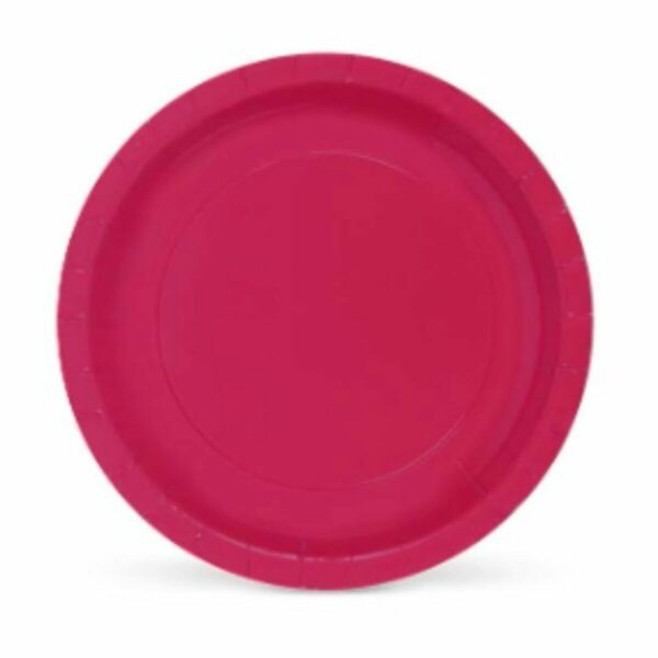 Geschirr-Set Algon Burgunderrot Einwegartikel Pappe 20 x 20 x 1,5 cm (36 Stück) – Bild 2