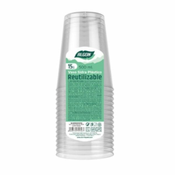 Mehrweg-Gläser-Set Algon Durchsichtig Cider 20 Stück 500 ml (15 Stücke) – Bild 3