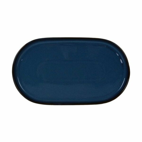 Tablett für Snacks La Mediterránea Chester Blau Oval 36 x 20,5 x 3 cm (6 Stück) – Bild 2