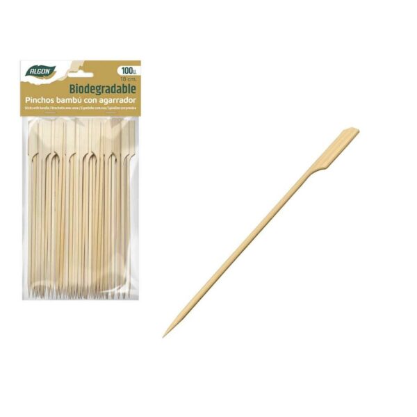 Grillspieß-Set Algon Bambus 100 Stücke 18 cm (18 Stück) – Bild 2