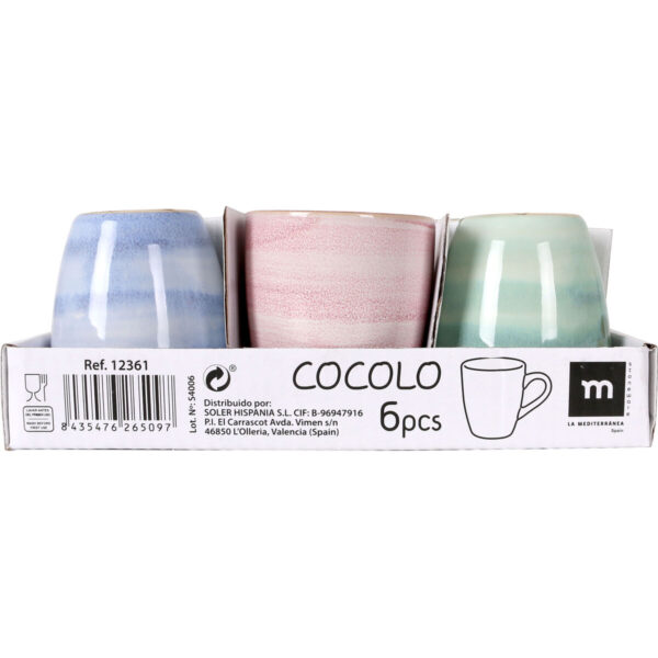 Tasse Kaffee und Tee La Mediterránea Cocolo 90 ml (36 Stück) – Bild 2