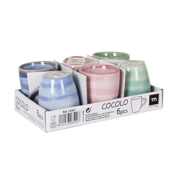 Tasse Kaffee und Tee La Mediterránea Cocolo 90 ml (36 Stück) – Bild 3