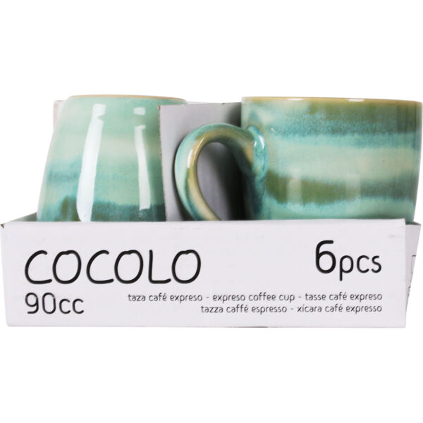Tasse Kaffee und Tee La Mediterránea Cocolo 90 ml (36 Stück) – Bild 4
