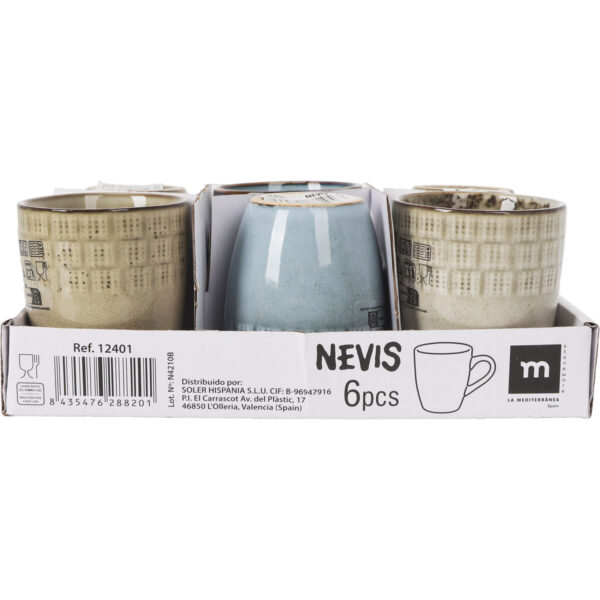 Tasse Kaffee und Tee La Mediterránea Nevis 90 ml (36 Stück) – Bild 2