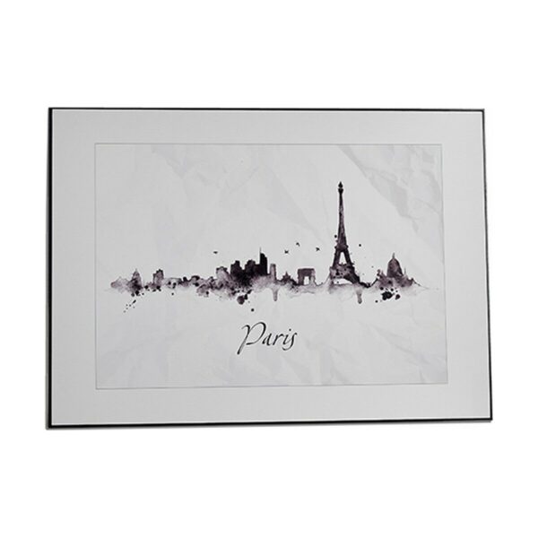 Bild Stadt Schwarz Weiß Spanplatte (81,5 x 3 x 121 cm) (3 Stück) – Bild 3