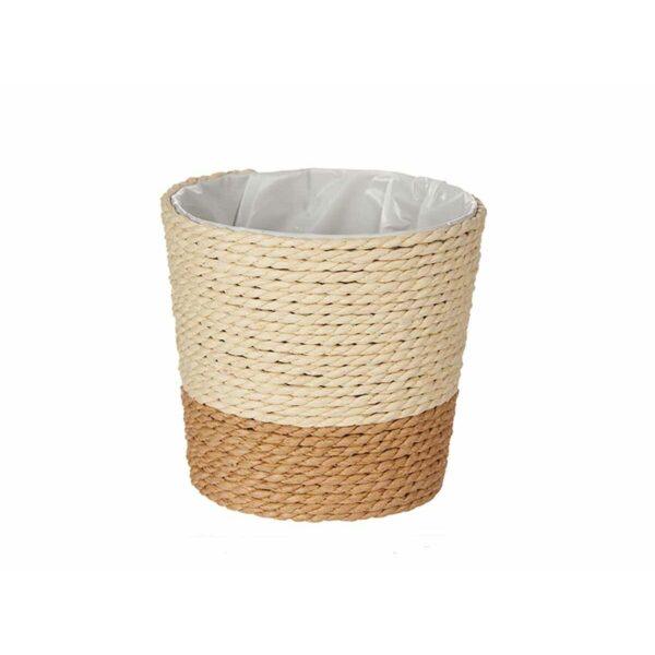 Blumentopf Ibergarden WY21-74 Braun natürlich Schnur Kunststoff 11 x 10,5 x 11 cm (24 Stück) – Bild 2