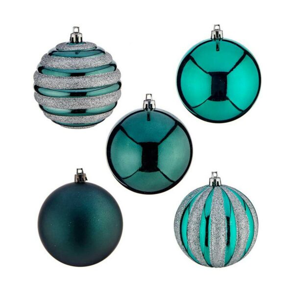 Weihnachtskugeln-Set Blau PVC 8 x 9 x 8 cm (4 Stück) – Bild 2