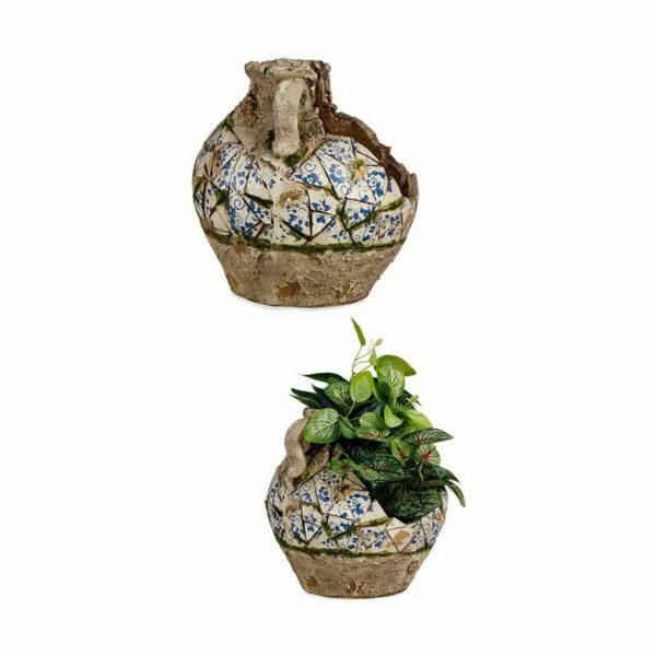 Dekorative Gartenfigur Ibergarden ZD19022 Polyesterharz Vase 28,5 x 28 x 28,5 cm (2 Stück) – Bild 3