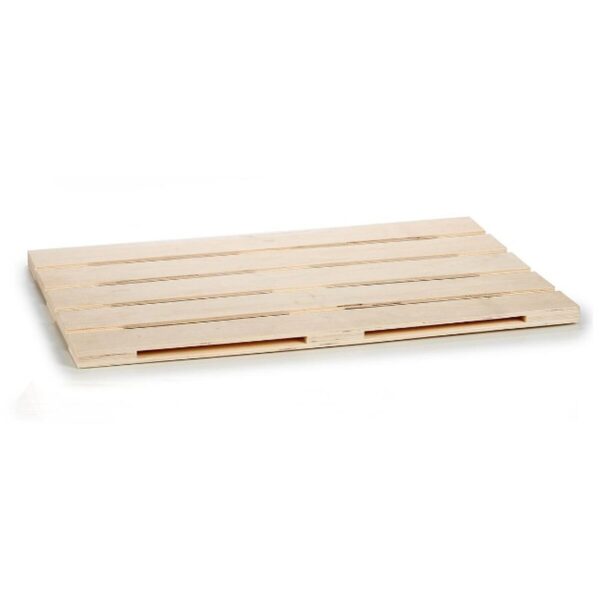 Tablett für Snacks Braun Holz 40 x 2 x 60 cm (12 Stück) – Bild 2