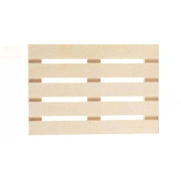 Tablett für Snacks Braun Holz 40 x 2 x 60 cm (12 Stück) – Bild 3