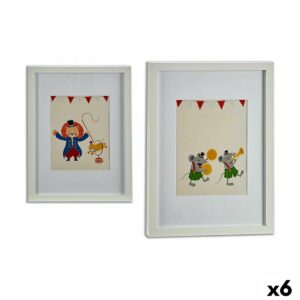 Bild Zirkus Bunt Holz 33 x 3 x 43 cm