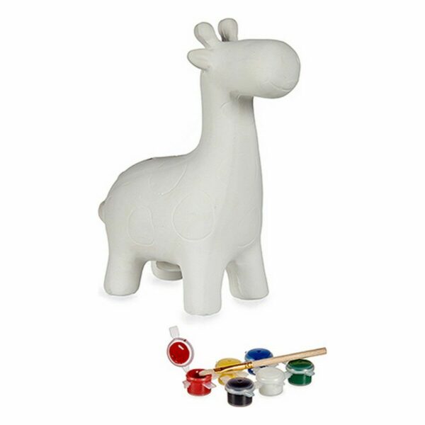 Sparschwein zum Anmalen Pincello BS2316 aus Keramik Giraffe 6,8 x 16,2 x 13,2 cm (12 Stück) – Bild 3