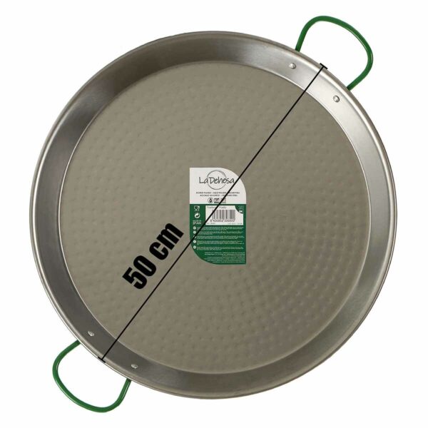 Pfanne Ø 50 cm Gebürsteter Edelstahl (4 Stück) – Bild 2