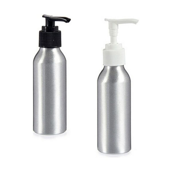 Seifenspender Berilo CH9979-1 Silberfarben Metall Polypropylen 100 ml 4 x 13 x 5 cm (24 Stück) – Bild 2