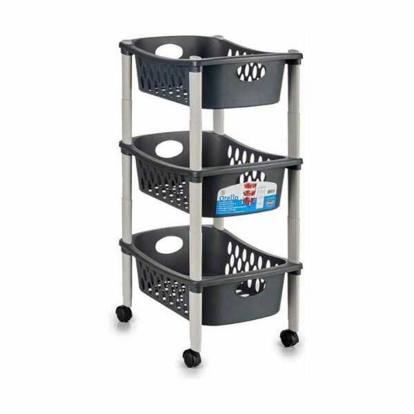 Gemüsewagen Stefanplast Weiß Anthrazit Kunststoff 40 x 29,5 x 68,5 cm (44 Unidades) – Bild 3