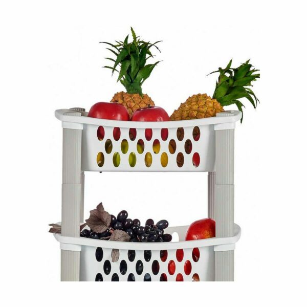 Gemüsewagen Stefanplast Weiß Anthrazit Kunststoff 40 x 29,5 x 68,5 cm (44 Unidades) – Bild 4